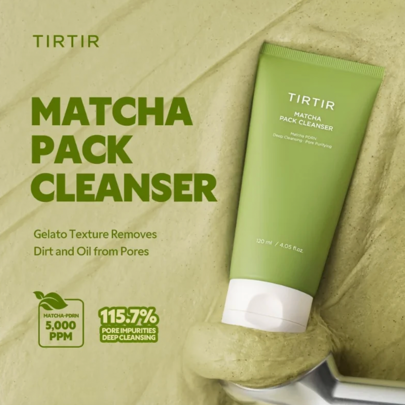 TIRTIR Matcha Pack Cleanser 120ml