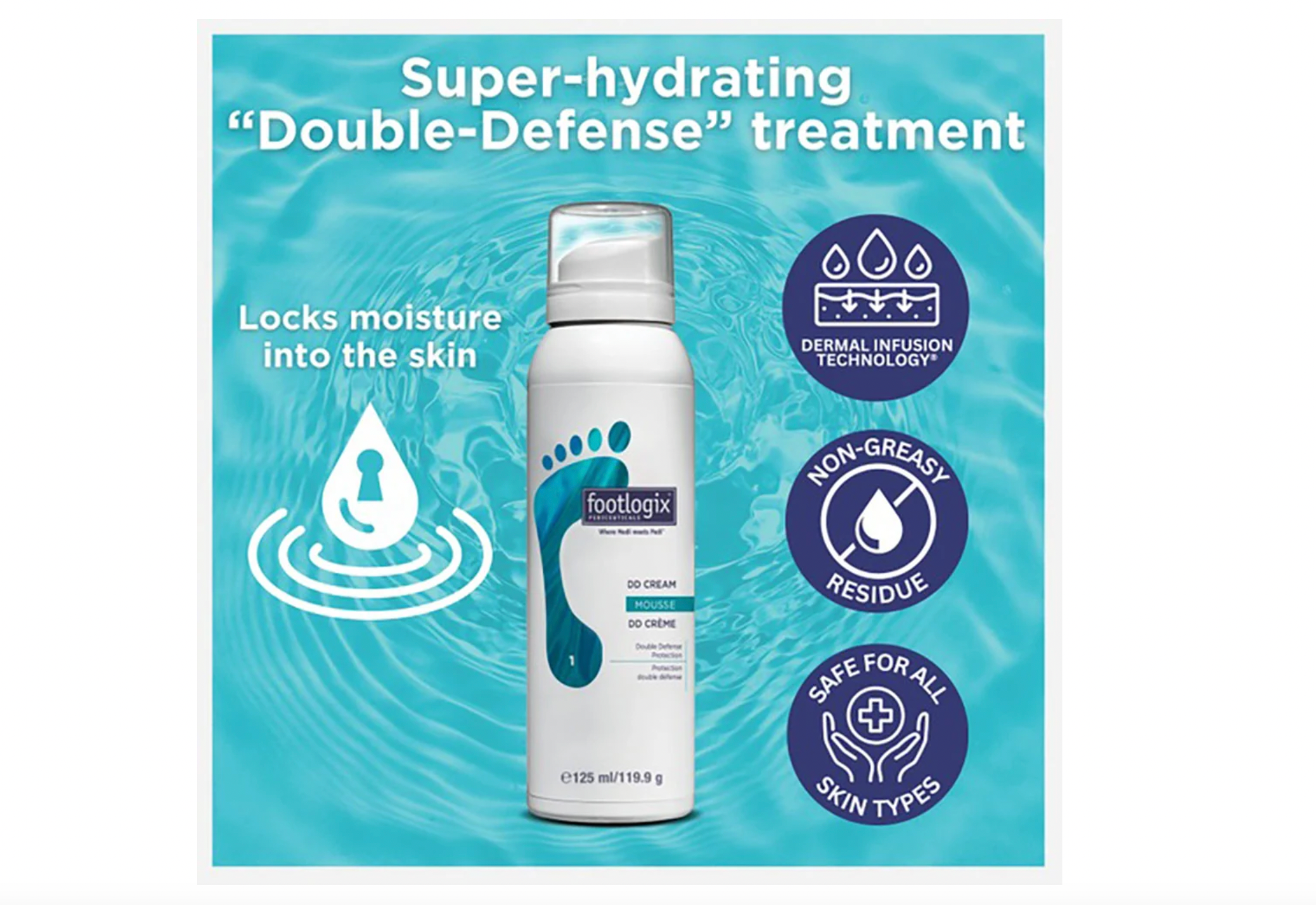 Footlogix #1 DD Cream Mousse 4.23 oz./119.9 g