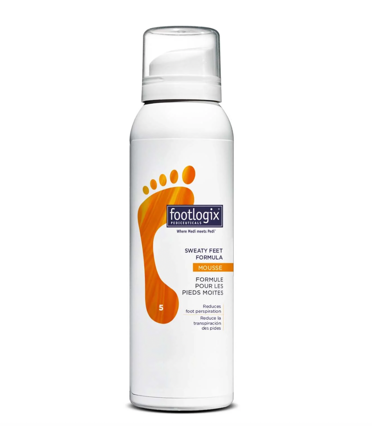 Footlogix Sweaty Feet Formula Mousse 4.2 oz/125ml