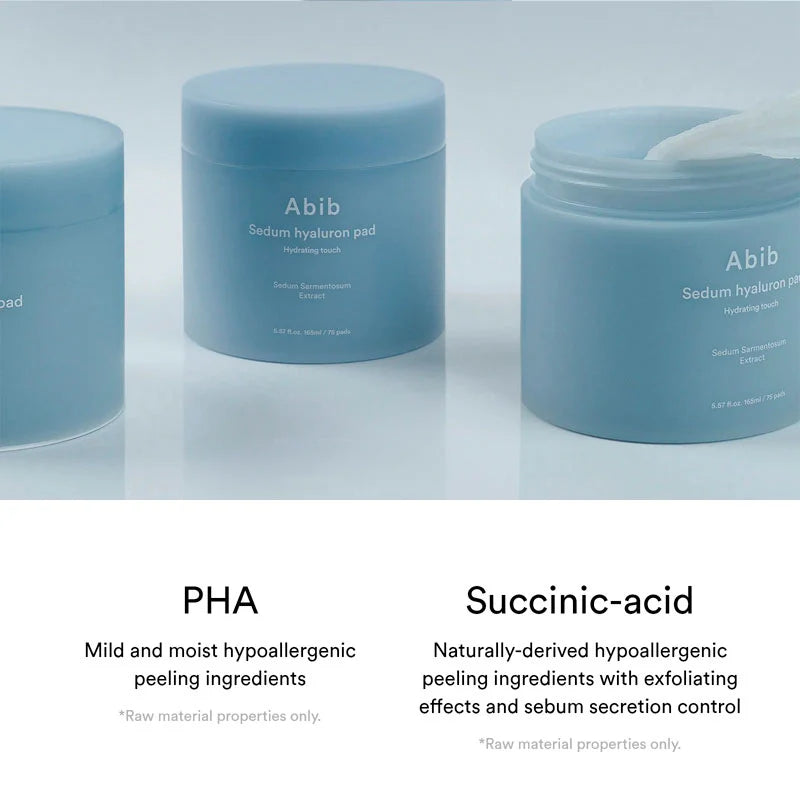 Abib Sedum Hyaluron Pad Hydrating Touch 165ml / 75pads